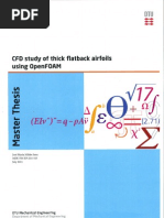 CFD Study of Thick Flatback Airfoils Using OpenFOAM