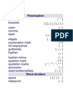 Punctuation in English