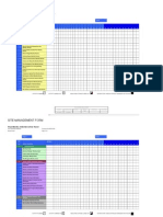 Site Management Form: Project Monthly SHEQ Wall Activity Planner