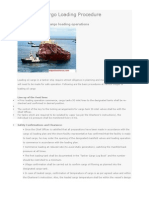 Oil Tanker Cargo Loading Procedure