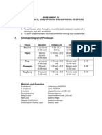 Nucleophilic Acyl Substitution: The Synthesis of Esters Pre-Lab