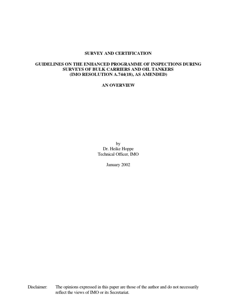 Enhanced Survey Imo | PDF