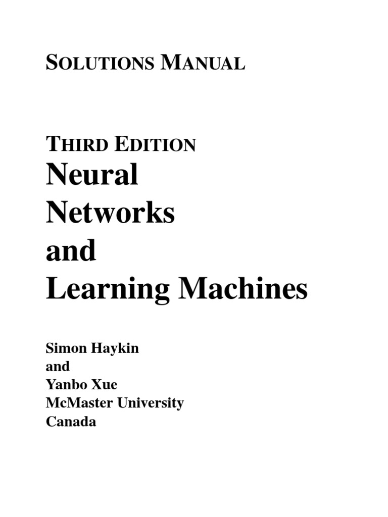 neural networks and learning machines simon haykin