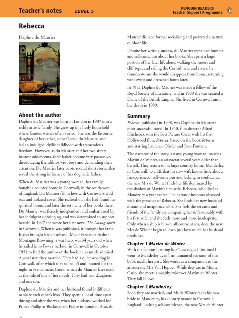 Rebecca summary pdf
