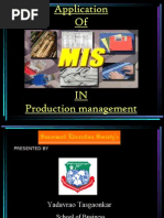 Mis Role in Production 12