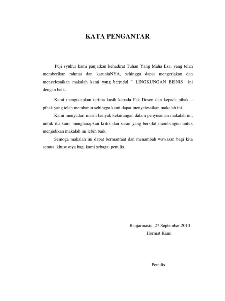 Makalah Lingkungan Bisnis