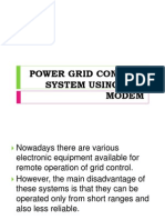 Power Grid Control System Using GSM Modem