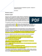 Reviewer's Report Title: Cutaneous Squamous Cell Carcinoma Metastatic To Parotid - Analysis of