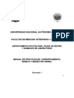 Manual de etología y sujeción, Univ de México