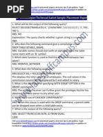 I2 Technologies Sample Technical Placement Paper