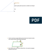 Ficha de Trabalho de Matemática 8o Ano com Teorema de Pitágoras