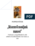 Popper Peter Reszemről Mondjunk Mancsot