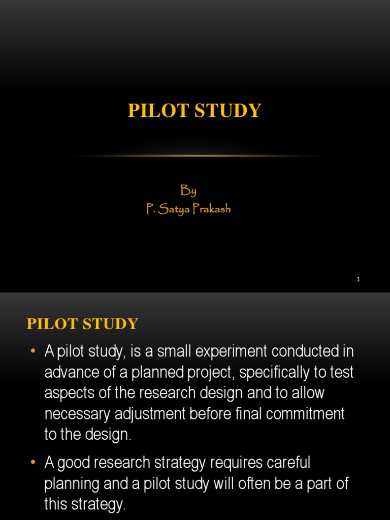 Pilot Study Pdf Hypothesis Qualitative Research