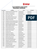 Resultado Processo Seletivo Oriente