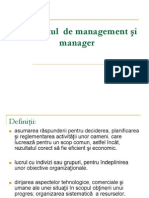  Conceptul de Management Si Manager