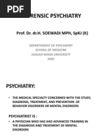 Forensic Psychiatry - Prof. Soewadi