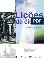 LIções da Cidade: questionamentos e desafios do desenvolvimento urbano na cidade de São Paulo