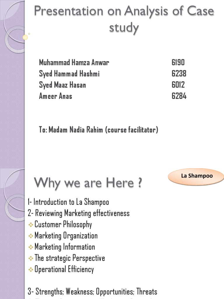 La Shampoo | PDF | Swot Analysis | Business