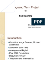 Integrated Term Project: Fax Machine