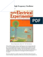 The Tesla High Frequency Oscillator (Winfield Secor)