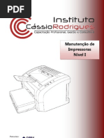 manutenção de impressora laser - ICR 2009