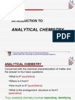 Analytical Chemistry: Introduction To