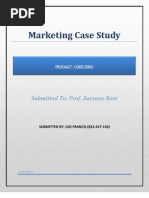 Download Coke Zero-Marketing Case Study by Jijo Francis SN140450764 doc pdf