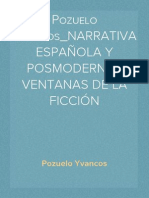 Pozuelo Yvancos - NARRATIVA ESPAÑOLA Y POSMODERNA - VENTANAS DE LA FICCIÓN