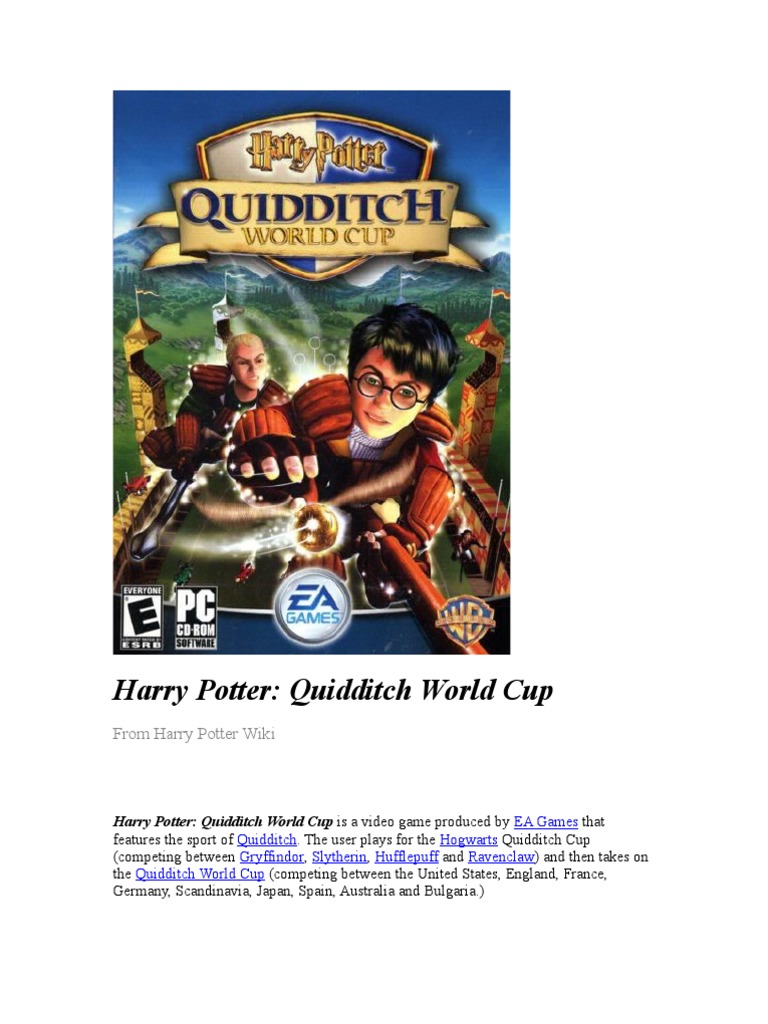 Harry Potter: Quidditch World Cup Game | PDF | Harry Potter | Harry ...