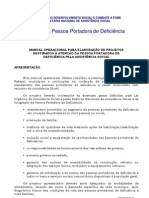 Manual Operacional para Elaboração de Projetos