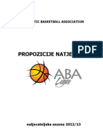 Propozicije Natjecanja: Adriatic Basketball Association