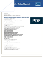 DSM-5 (Table of Contents)