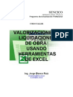 64593743 Valorizaciones y Liquidaciones de Obra Con Herramientas de Excel 1