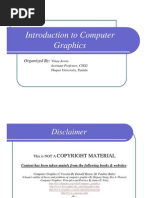 Introduction To Computer Graphics: Organized by