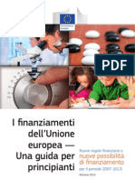Guida Finanziamenti Comunità Europea
