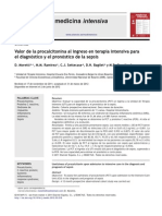 Valor de La Procalcitonina Al Ingreso en Terapia Intensiva. Med Intensiva 2013 37 (3) 156-162