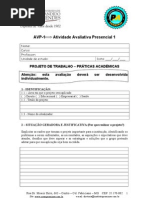 PROJETO DE TRABALHO- PRÁTICAS ACADÊMICAS- revisado