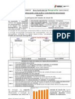 Geografia A 10º ( (População - Evolução e Contrastes Regionais) - Resumo) (RP)