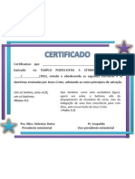 certificado batismo