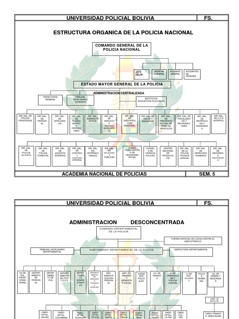 Organigramas de La Policia PDF Policía