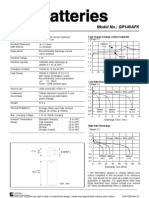 Data Sheet Model No.: GP140AFK: Fast Charge (Charge Control Required)