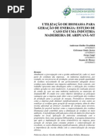 UTILIZAÇÃO DE BIOMASSA PARA