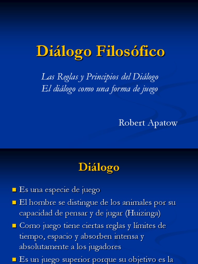 Reglas del Diálogo Filosófico | PDF | Comprensión | Razón