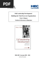 Full Leadership Development: Building The Vital Forces in Organizations