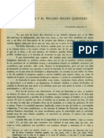 Lascaris. Constantino - La Existencia Del Pecado Segun Quevedo