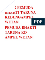 Milik Pemuda Bhakti Taruna Kedungampel Wetan