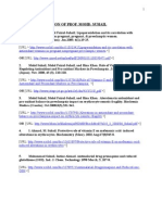 List of Publication of Prof. Mohd. Suhail