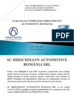 Strategia Firmei Hirshmann Automotive Romania SRL