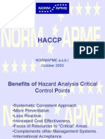 Haccp: NORMAPME A.S.B.L. October 2003