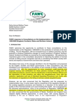 FAWC Response to Consultations on the Implementation of EU Regulation 10992009